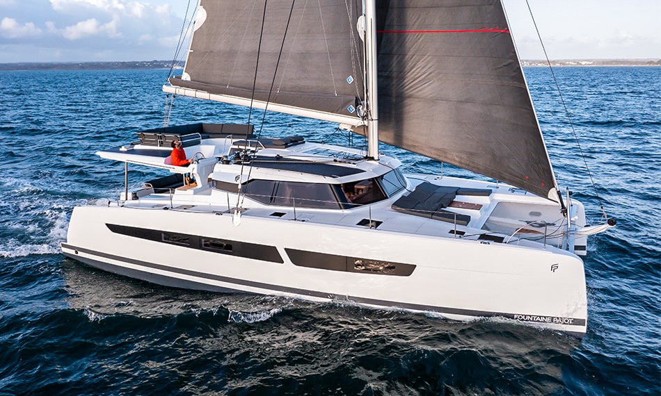 Catamaran FOR CHARTER, year 2024 brand Fountaine Pajot and model New 51, available in Alimos Marina  Attiki Grecia